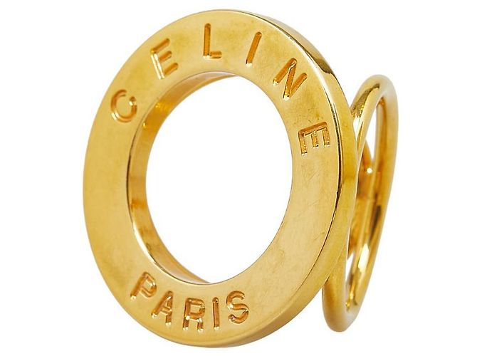 Céline Anneau de foulard en cercle plaqué or Celine - vue 2