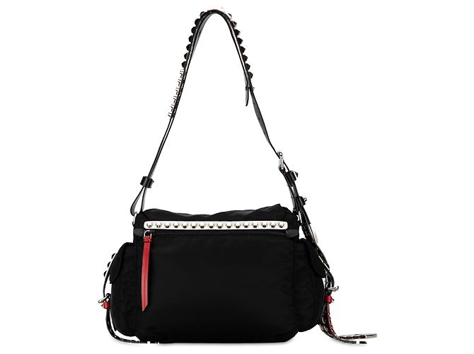 Prada Crossbody Tessuto Elektra Preto - vista 3