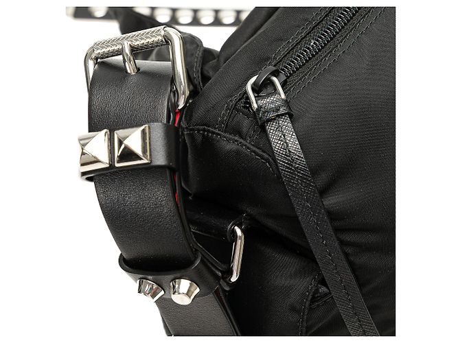 Prada Crossbody Tessuto Elektra Preto - vista 9
