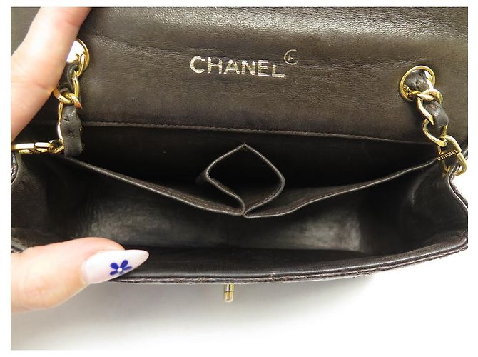 VINTAGE CHANEL ZEITLOSE HANDTASCHE BRAUNE EIDECHSENLEDER-CROSBODY-EIDECHSTASCHE - Ansicht 11