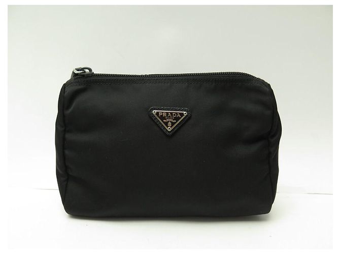 MENGE 2 PRADA BEUTEL RE-NYLON CANVAS SCHWARZ BEUTEL CANVAS BEUTEL CLUTCH - Ansicht 10