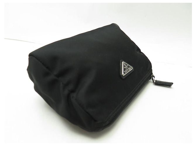 MENGE 2 PRADA BEUTEL RE-NYLON CANVAS SCHWARZ BEUTEL CANVAS BEUTEL CLUTCH - Ansicht 13