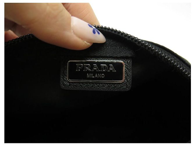 MENGE 2 PRADA BEUTEL RE-NYLON CANVAS SCHWARZ BEUTEL CANVAS BEUTEL CLUTCH - Ansicht 16