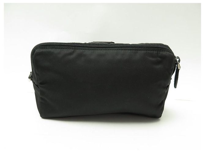 MENGE 2 PRADA BEUTEL RE-NYLON CANVAS SCHWARZ BEUTEL CANVAS BEUTEL CLUTCH - Ansicht 3