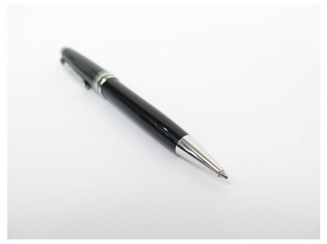 MONTBLANC PENNA A SFERA MEISTERSTUCK CLASSIC PLATINUM MB2866 PENNA IN RESINA NERA - vista 11