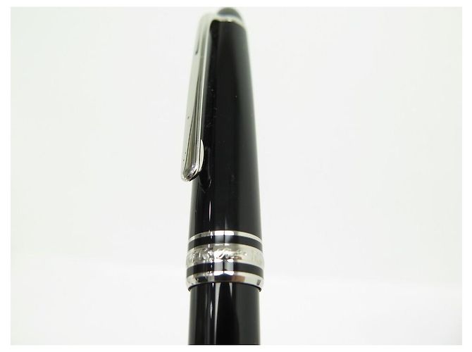 MONTBLANC PENNA A SFERA MEISTERSTUCK CLASSIC PLATINUM MB2866 PENNA IN RESINA NERA - vista 12