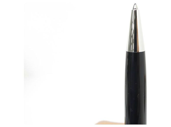 MONTBLANC PENNA A SFERA MEISTERSTUCK CLASSIC PLATINUM MB2866 PENNA IN RESINA NERA - vista 2