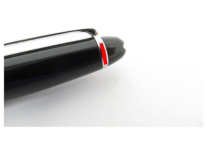 MONTBLANC PENNA A SFERA MEISTERSTUCK CLASSIC PLATINUM MB2866 PENNA IN RESINA NERA - vista 9
