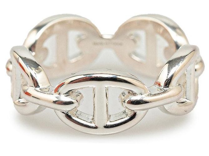 Hermès Hermes SV925 54 Kette Dunkle Anshene PM Ring in gutem Zustand Silber - Ansicht 3