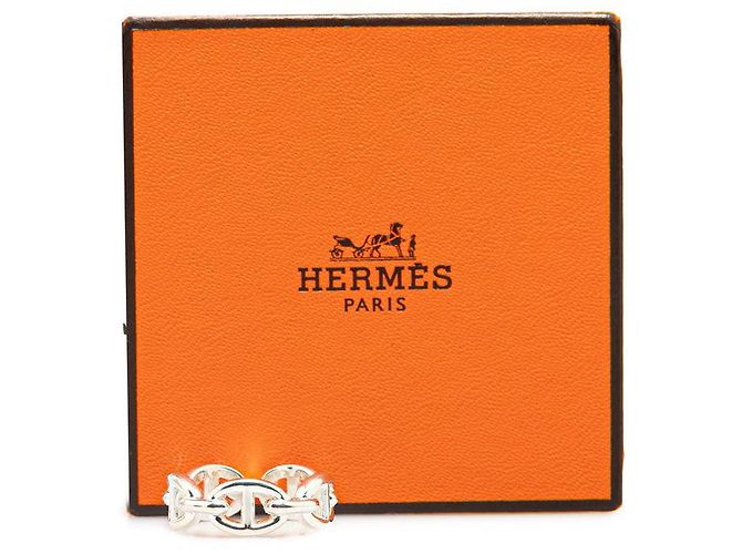 Hermès Hermes SV925 54 Kette Dunkle Anshene PM Ring in gutem Zustand Silber - Ansicht 7