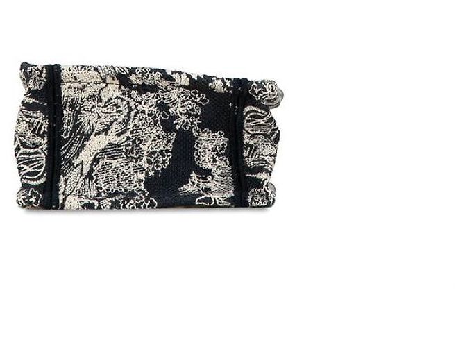 Dior Dior Jacquard Reverse Toile de Jouy Bestickte Handtasche Canvas Handtasche in Great - Ansicht 5