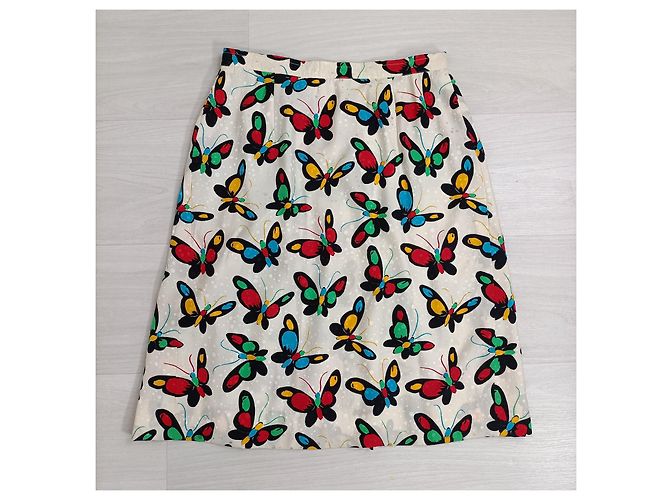Emanuel Ungaro falda de mariposas Multicolor - vista 2