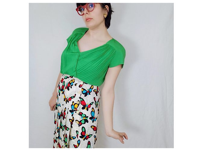 Emanuel Ungaro falda de mariposas Multicolor - vista 7