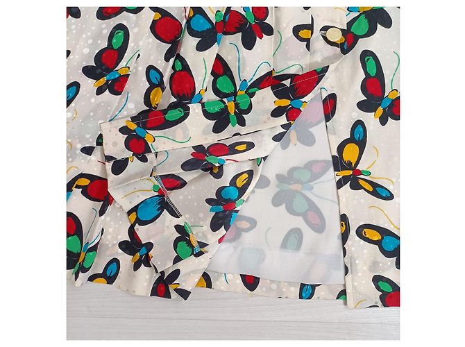Emanuel Ungaro falda de mariposas Multicolor - vista 9