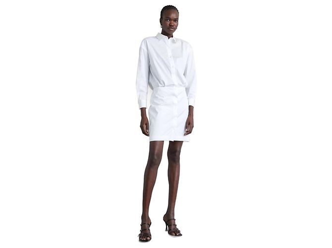 Theory Theorie tailliertes Hemdkleid Weiß - Ansicht 2