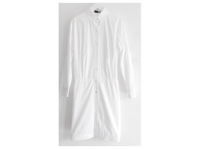 Theory Theorie tailliertes Hemdkleid Weiß - Ansicht 3