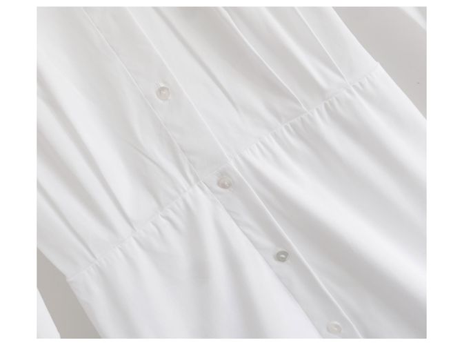 Theory Theorie tailliertes Hemdkleid Weiß - Ansicht 4