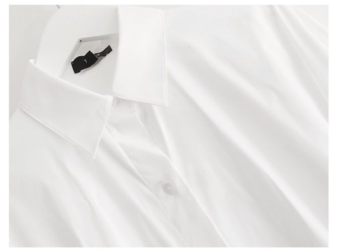 Theory Theorie tailliertes Hemdkleid Weiß - Ansicht 5