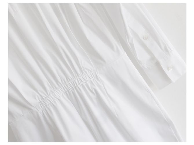 Theory Theorie tailliertes Hemdkleid Weiß - Ansicht 7