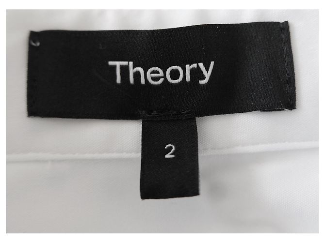 Theory Theorie tailliertes Hemdkleid Weiß - Ansicht 8