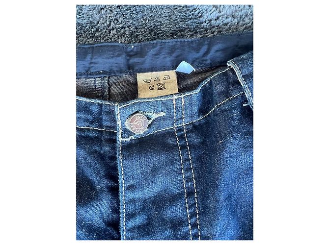 Jeans cargo blu di Giorgio Armani dei primi anni 2000 - vista 2