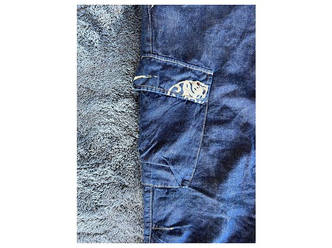 Jeans cargo blu di Giorgio Armani dei primi anni 2000 - vista 3