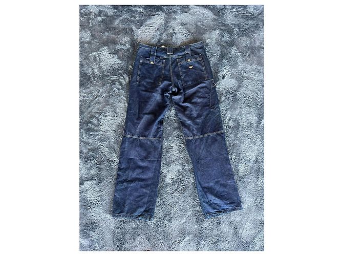 Jeans cargo blu di Giorgio Armani dei primi anni 2000 - vista 7