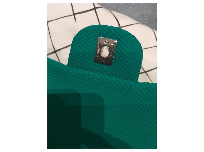Chanel TIMELESS / Klassische Umhängetasche Grün - Ansicht 10