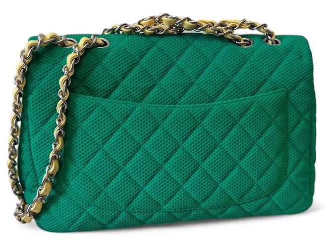 Chanel TIMELESS / Klassische Umhängetasche Grün - Ansicht 4