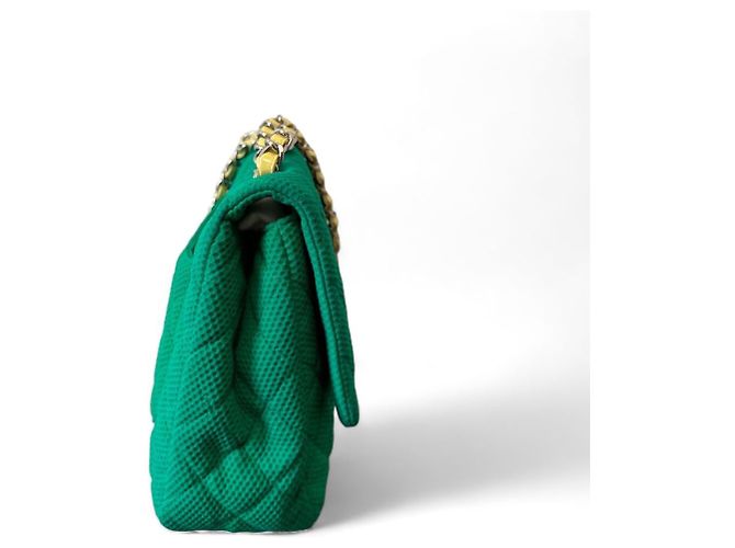 Chanel TIMELESS / Klassische Umhängetasche Grün - Ansicht 5