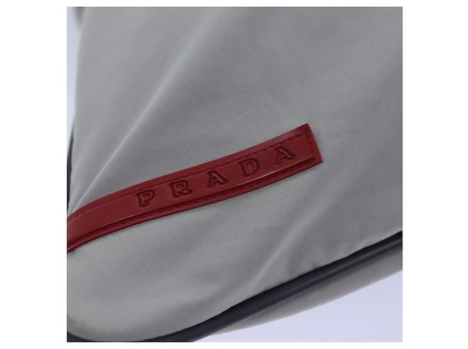 Tote PRADA Sport-Einkaufstasche Nylon Grau Auth ep4219 Braun - Ansicht 17