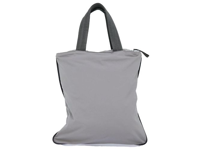 Tote PRADA Sport-Einkaufstasche Nylon Grau Auth ep4219 Braun - Ansicht 2