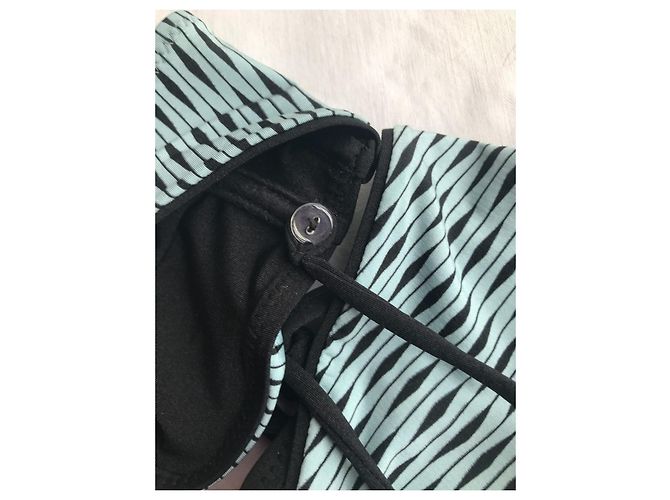 Costume da bagno blu chiaro e nero La Perla 38 - vista 6