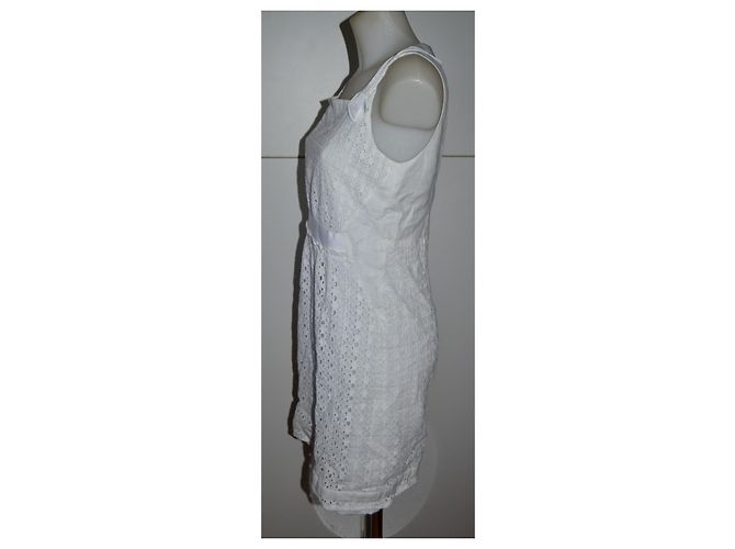Vestido de algodón Elie Tahari Blanco - vista 3