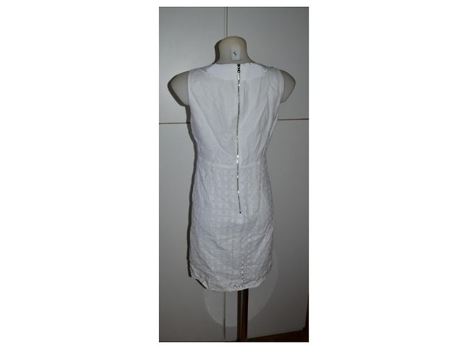 Vestido de algodón Elie Tahari Blanco - vista 4