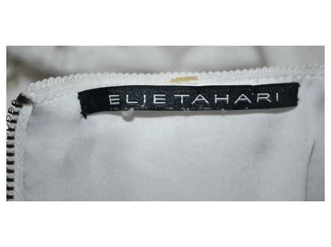 Vestido de algodón Elie Tahari Blanco - vista 5