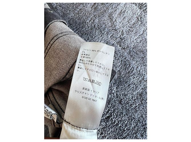 Dior by Kris Van Assche Fall Winter 2017 Black Denim "Hardior" Jacket Grey - view 14
