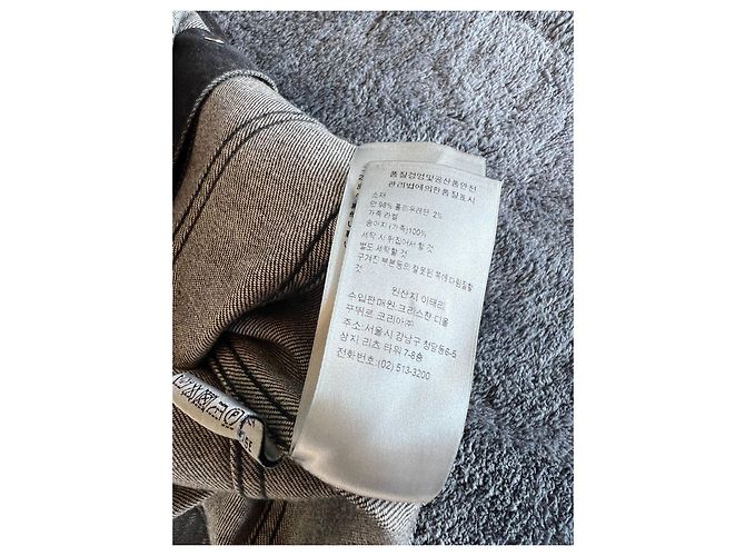 Dior by Kris Van Assche Fall Winter 2017 Black Denim "Hardior" Jacket Grey - view 16