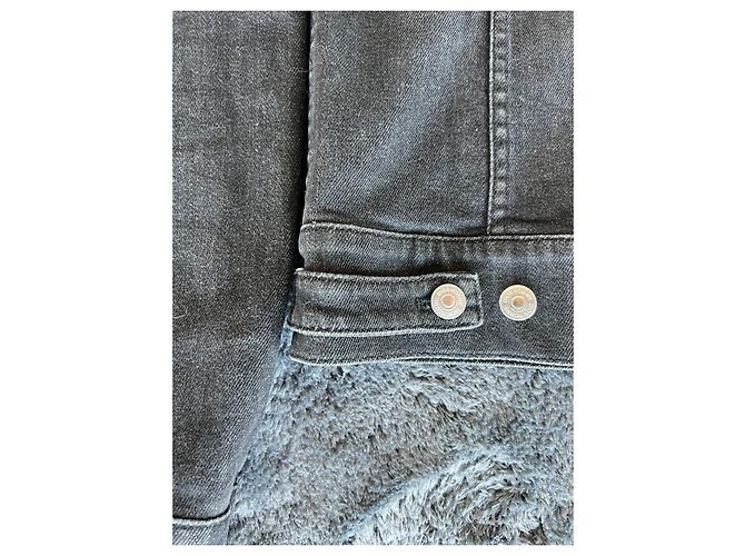 Dior by Kris Van Assche Fall Winter 2017 Black Denim "Hardior" Jacket Grey - view 9