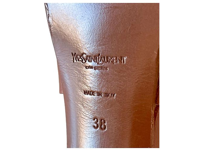 Sandali Yves Saint Laurent Tribute Marrone Pelle - vista 6