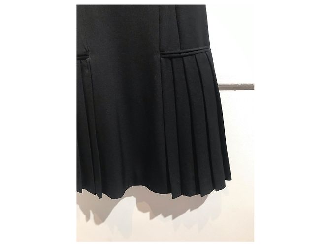 ALEXANDER MCQUEEN Kleider T.IT 38 Wolle Schwarz - Ansicht 4