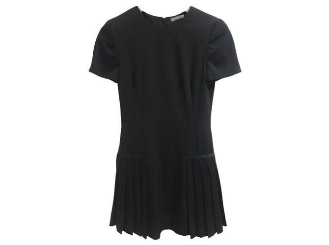 ALEXANDER MCQUEEN Kleider T.IT 38 Wolle Schwarz - Ansicht 7