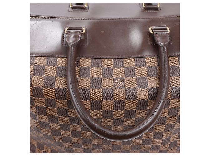 Borsa Louis Vuitton Damier Ebene Greenwich in marrone N41163 Verde - vista 11