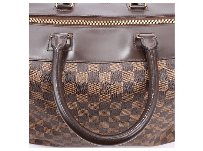 Borsa Louis Vuitton Damier Ebene Greenwich in marrone N41163 Verde - vista 12
