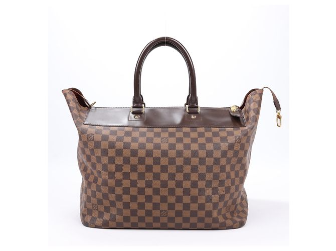 Borsa Louis Vuitton Damier Ebene Greenwich in marrone N41163 Verde - vista 4