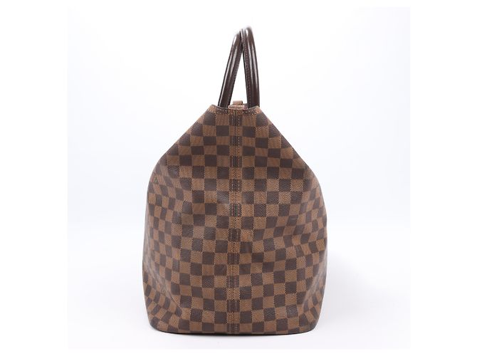 Borsa Louis Vuitton Damier Ebene Greenwich in marrone N41163 Verde - vista 5