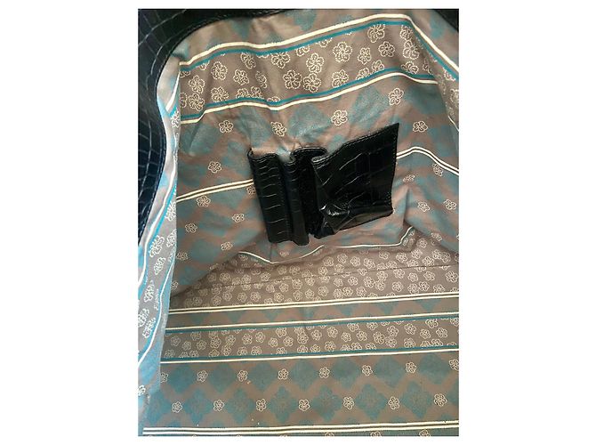 Grande borsa tote Kenzo in pelle nera Nero - vista 7