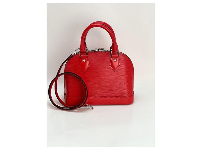 Borsa a tracolla LOUIS VUITTON Alma BB Epi Coquelicot Rosso - vista 2
