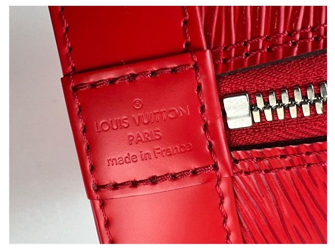 Borsa a tracolla LOUIS VUITTON Alma BB Epi Coquelicot Rosso - vista 4