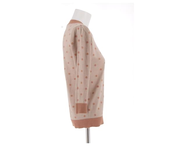 Strickwaren Hermès T.FR 36 Seide Beige - Ansicht 3